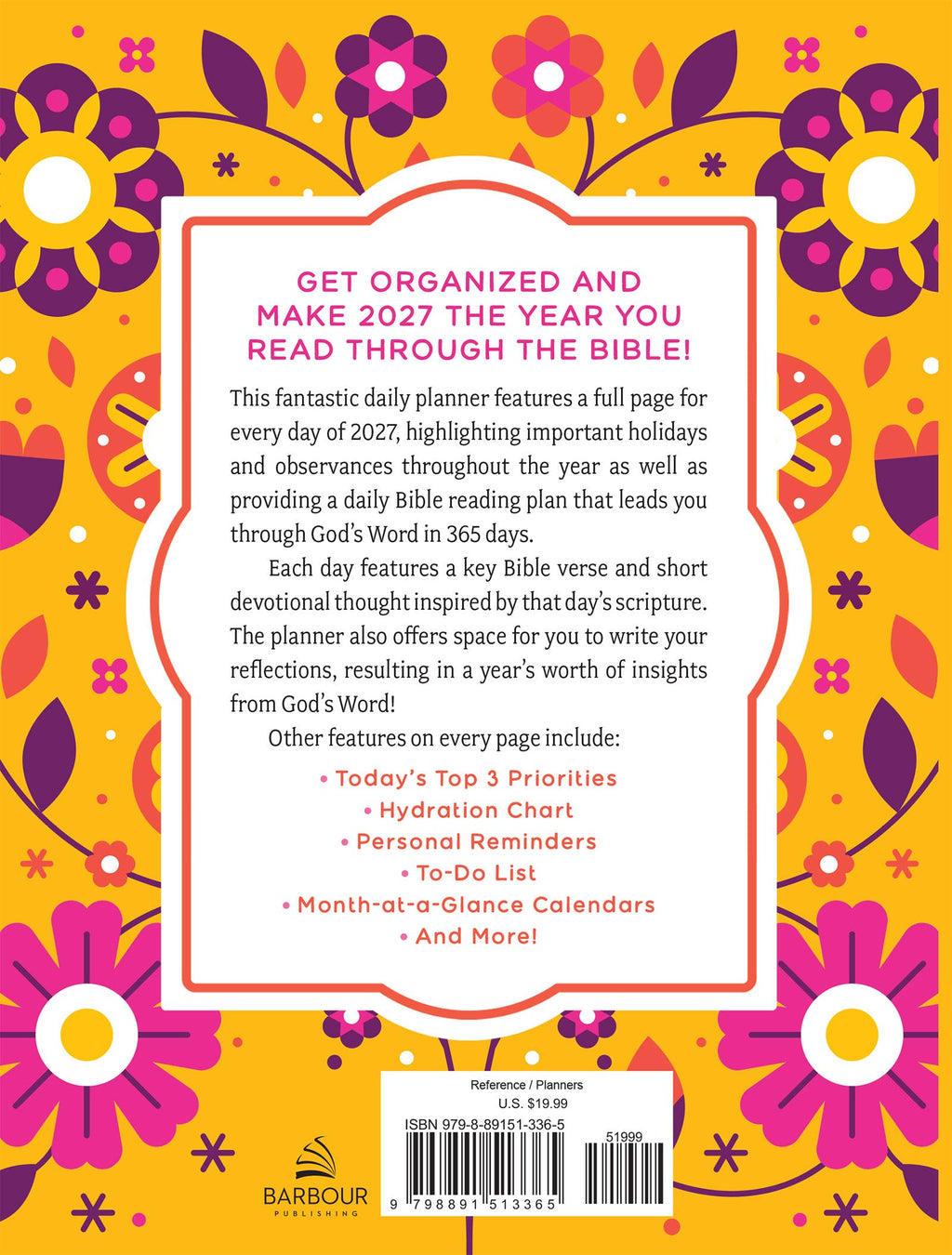 The Read through the Bible in a Year Planner: 2027 Edition