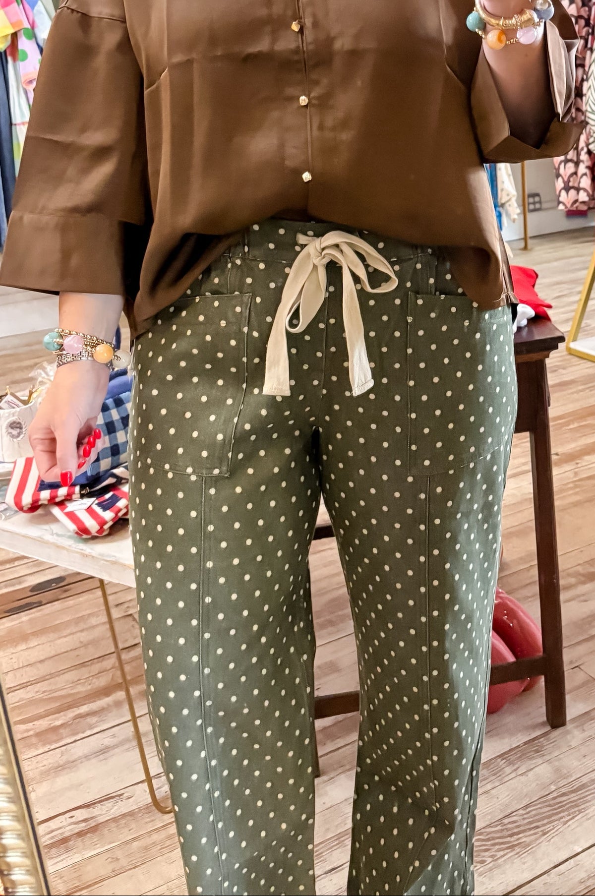 Whatever Makes You Happy Polka Dot Pants